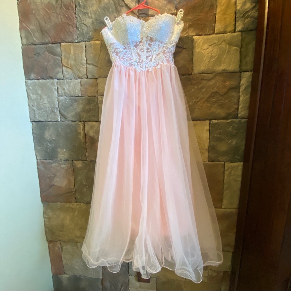 🌻Pink Strapless IZIDRESS